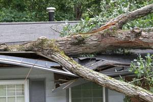 Emergency storm restoration wind damage repair